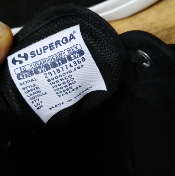 Women’s Superga Size 8.5 Classic Black 🆕 Canvas Sneakers,Nice Gift.🎁🌉 - Picture 5 of 10